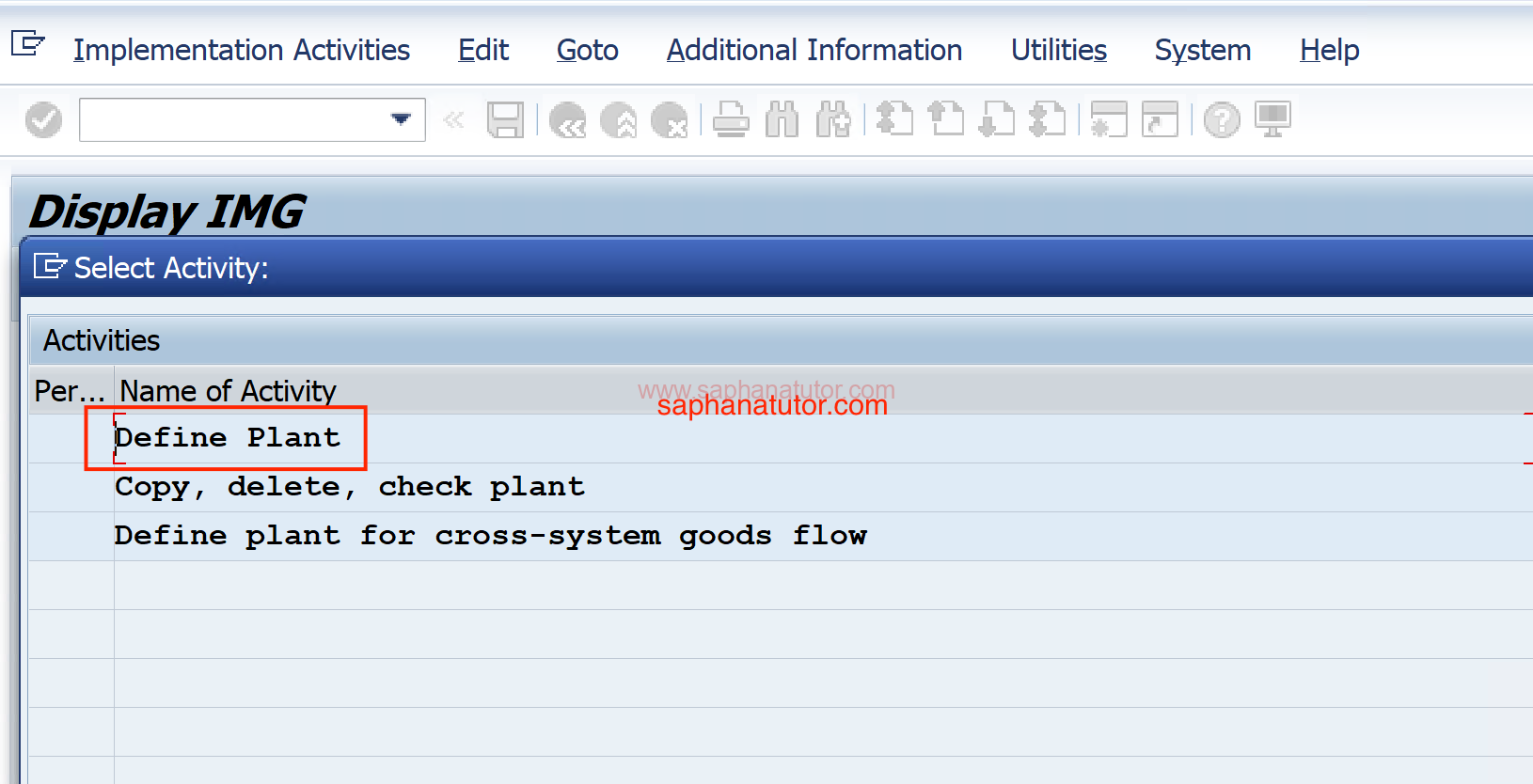 Creating a plant in SAP enterprise structure