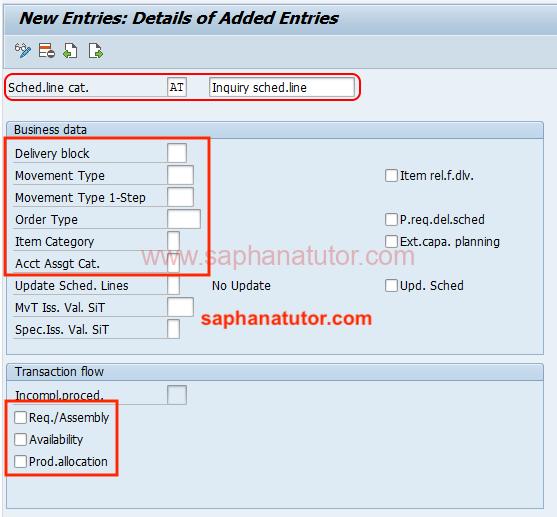 SAP SD Schedule line Categories - saphanatutor.com